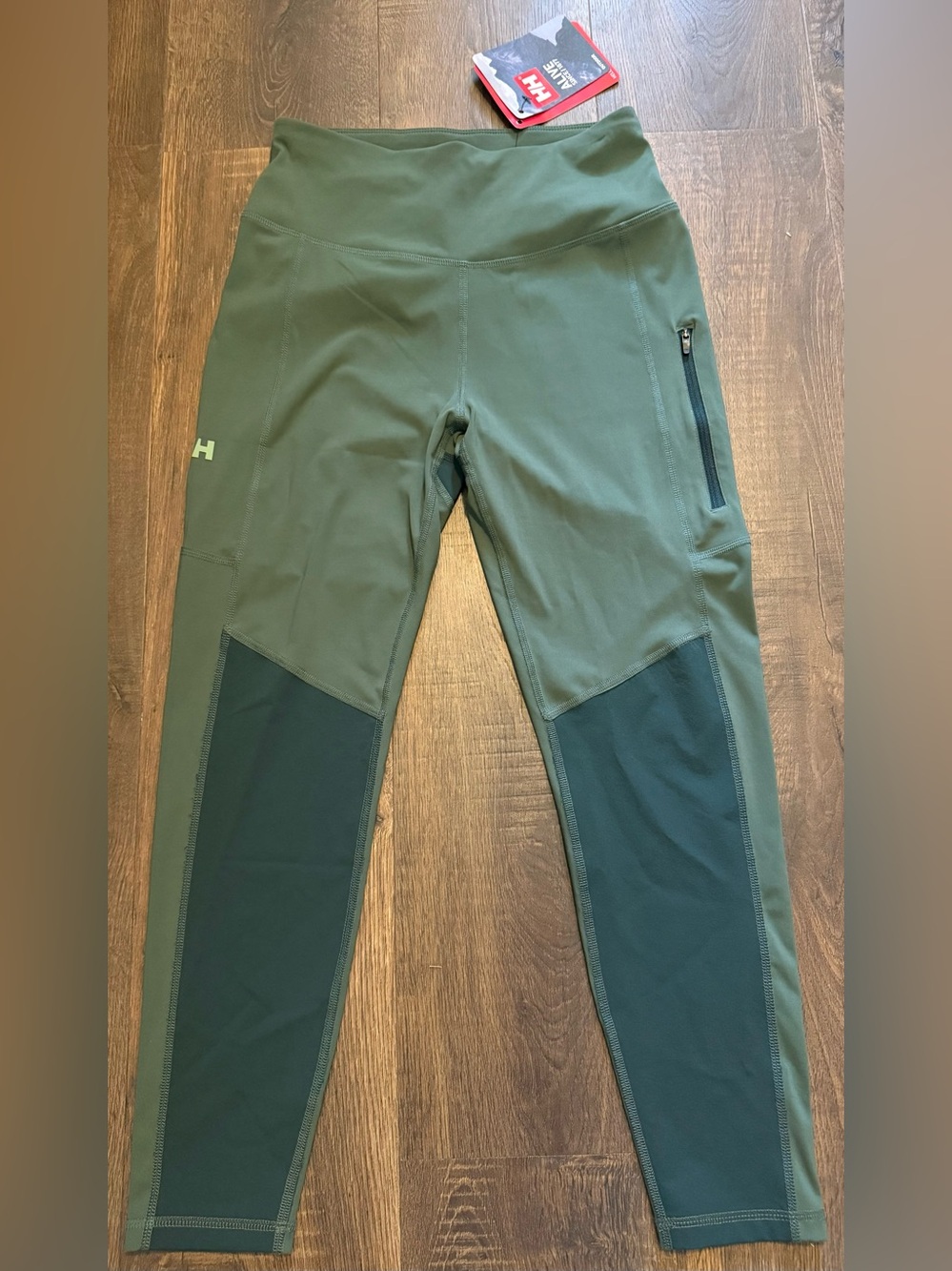 Helly Hansen Blaze 7/8 Tights/Leggings - Womens M - Spruce - NWT